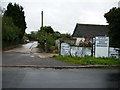 Driveway to small industrial estate just off the A421 road in MK17 0PZ