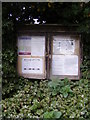 Monk Soham Village Notice Board in Monk Soham