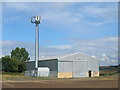 Farm building and communications mast in S26 3XG