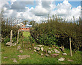 Metal stile, footpath to France Hill in Cockerham