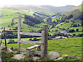 Stile on upland path in Ceiriog Ucha Community