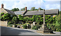 2011 : War Memorial and cottages Westcombe in BA4 6ER