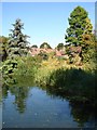 Water Gardens from the footbridge in CM20 3QH