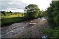 River Wenning looking west  from Hornby Bridge in Hornby
