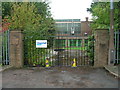 Entrance gates, Sitwell Drive in S60 3NU