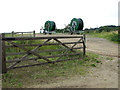 Irrigation equipment by the reservoir near Black Hills, Castle Rising in PE30 3PD