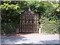 Magnificent gate at Knollwood in Well Lane Gayton in CH60 8NH
