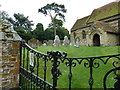 Holy Cross Hoggeston- church gates in MK18 3LQ
