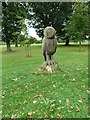 Wooden sculpture in Stockwood Country Park (i) in LU1 3TA