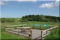 Lochrutton Loch viewing platform & picnic bench in DG2 8BN