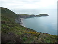Ynys Lochtyn from the Ceredigion Coast Path in SA44 6AF