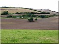 Rolling fields above the cliffs at Quantock's Head in TA4 4DZ