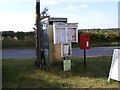 Telephone Box Notice Board & The Old Post Office Butley Postbox in IP12 3NU