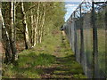 Pirbright Range fence in GU24 9NT