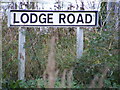 Lodge Road sign in IP12 3RJ