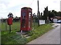 Telephone Box & Old Post Office, Sutton Postbox in IP12 3JH