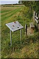 Interpretation board and bench in CB23 7BA