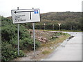 Portavadie, unusual road sign in PA21 2DA