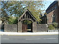 Lych gate, Christ Church, Ebbw Vale in NP23 6BU