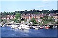 Boats moored on the River Itchen in SO18 1AD