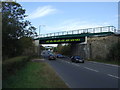 Railway bridge over the A639 in WF8 4SS