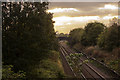 From Broseley Lane railway bridge in WA3 4HR