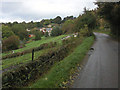 Lane up Peakley Hill in S18 7ST