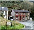 Contrasting houses, Prospect Place, Llanhilleth in NP13 2RB