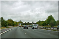 M11 approaching a footbridge over in CM22 7NP