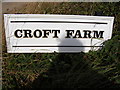 Croft Farm sign in Orwell & Villages Ward