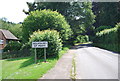 Entering Holmbury St Mary in RH5 6PD