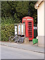 Village Notice Board & Telephone Box at Orwell Stores & Post Office in IP10 0EU