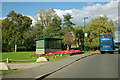 Village green and bus shelter, Newton under Roseberry in TS9 6QT