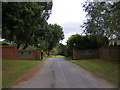 The Entrance to Priory Court & Alnesbourne Priory Golf Club in IP10 0JH