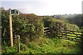 Mid Devon : Public Footpath Sign & Gate in EX16 9QS