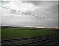 Farmland south of Northallerton from the East Coast main railway in DL7 9EP