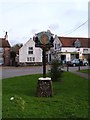 Brancaster village sign in Brancaster