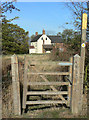 Footpath gate at Hill Farm in NG12 5SE