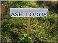 Ash Lodge sign in IP12 2RG
