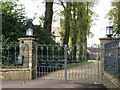 The entrance gates to Eastwood Manor in BS40 6AQ
