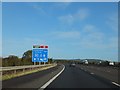 Advance sign for Sedgemoor Services on M5 northbound in TA9 4JN