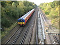 Walton-on-Thames: South Western Main Line from Sir Richard's Bridge in KT12 5BX