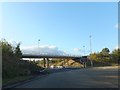 Bridge over A500 and partial roundabout in CW2 5GL