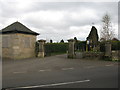 Entrance to Carluke Wilton Cemetery in ML8 4LG