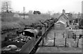 Templecombe: locomotives lined up beside old S&D Lower Station in Abbas and Templecombe