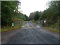 Forestry road and cattle grid in PA80 5LQ