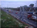 The M25 from Chalfont Lane, West Hyde in WD3 9UH