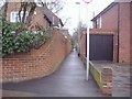 Footpath on Park Avenue, Ruislip in HA4 7UJ
