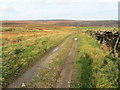 Track leading onto Middleton Moor Enclosure in LS29 0ET