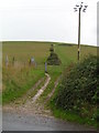 Footpath leading up onto the Chalk Downs in BH19 3AE